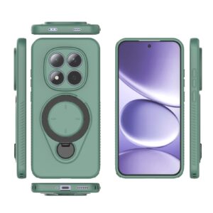 Xiaomi Redmi Note 15 Pro 5G Ring Shield MagSafe TPU with 360 Degree Rotating Holder Green-Θήκη Σκληρη