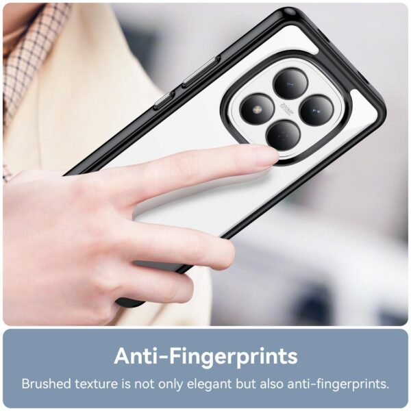 Xiaomi Redmi Note 15 Pro 4G G Colorful Series Acrylic Hybrid TPU Black-Θήκη Σιλικόνης