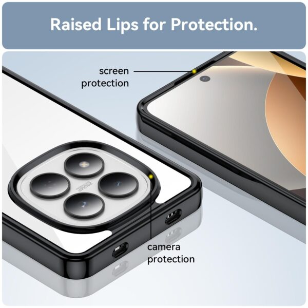 Xiaomi Redmi Note 15 Pro 4G G Colorful Series Acrylic Hybrid TPU Black-Θήκη Σιλικόνης