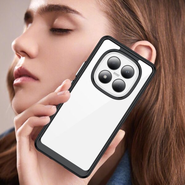 Xiaomi Redmi Note 15 Pro 4G G Colorful Series Acrylic Hybrid TPU Black-Θήκη Σιλικόνης