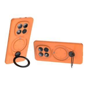 Xiaomi Redmi Note 15 5G Ring Shield MagSafe TPU with 360 Degree Rotating Holder Orange-Θήκη Σκληρή