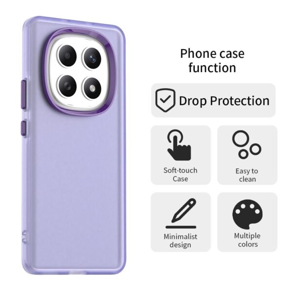 Xiaomi Redmi Note 15 5G / 4G Candy PC Hybrid TPU Shockproof Purple-Θήκη Σιλικόνης