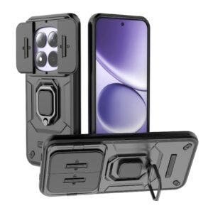Xiaomi Redmi Note 15 Pro 5G Sliding Camshield TPU + PC Shockproof with Holder Black-Θήκη Σκληρή