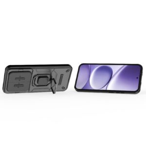 Xiaomi Redmi Note 15 Pro 5G Sliding Camshield TPU + PC Shockproof with Holder Black-Θήκη Σκληρή