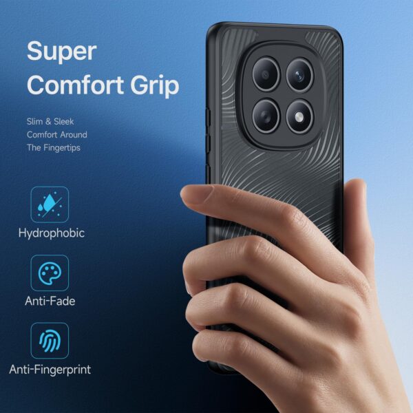 Dux Ducis Xiaomi Redmi Note 15 4G / 5G Series TPU + PC Frosted Feel Black-Θήκη Σιλικόνης