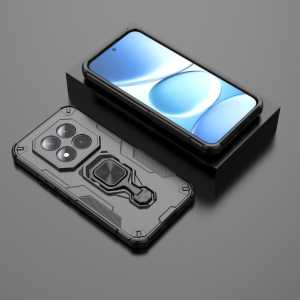 Xiaomi Redmi Note 15 Pro+ 5G Metal Kickstand TPU Hybrid PC Black-Θήκη Σκληρή