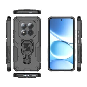 Xiaomi Redmi Note 15 Pro+ 5G Metal Kickstand TPU Hybrid PC Black-Θήκη Σκληρή