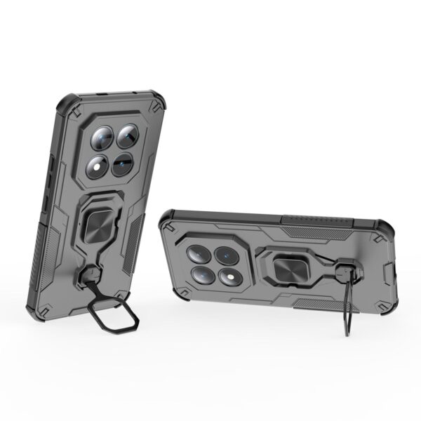 Xiaomi Redmi Note 15 Pro+ 5G Metal Kickstand TPU Hybrid PC Black-Θήκη Σκληρή