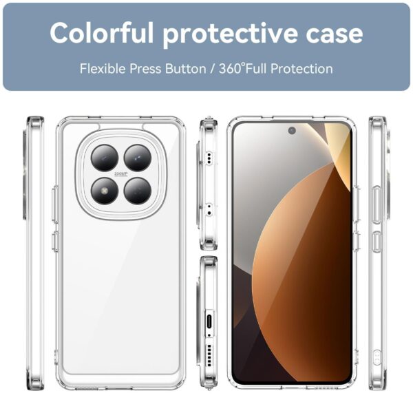 Xiaomi Redmi Note 15 Pro 4G Colorful Series Acrylic Hybrid TPU-Θήκη Σιλικόνης Διάφανη