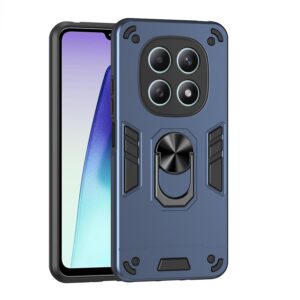 Xiaomi Redmi Note 15 5G / 4G / Poco M8 5G Shockproof Metal Ring Holder Blue-Θήκη Σκληρή