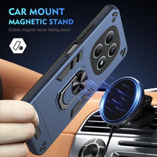 Xiaomi Redmi Note 15 5G / 4G / Poco M8 5G Shockproof Metal Ring Holder Blue-Θήκη Σκληρή