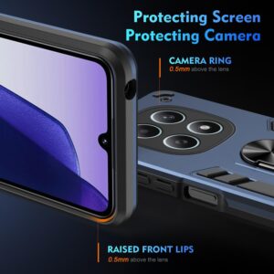 Xiaomi Redmi Note 15 5G / 4G / Poco M8 5G Shockproof Metal Ring Holder Blue-Θήκη Σκληρή