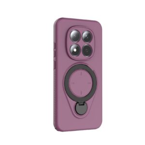 Xiaomi Redmi Note 15 Pro 5G Ring Shield MagSafe TPU with 360 Degree Rotating Holder Wine Red-Θήκη Σιλικόνης