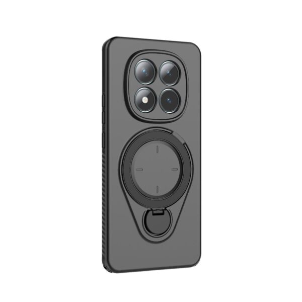 Xiaomi Redmi Note 15 5G Ring Shield MagSafe TPU with 360 Degree Rotating Holder Black-Θήκη Σιλικόνης