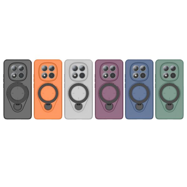 Xiaomi Redmi Note 15 5G Ring Shield MagSafe TPU with 360 Degree Rotating Holder Black-Θήκη Σιλικόνης