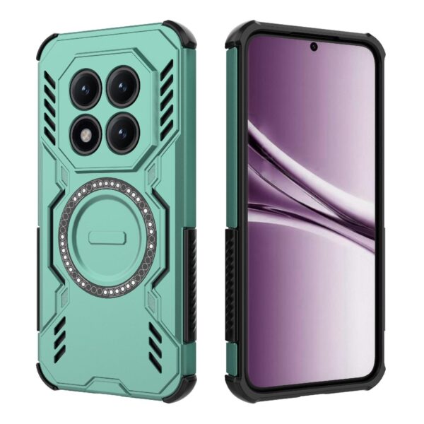 Xiaomi Redmi Note 15 Pro+ 5G Butterfly Armor MagSafe Magnetic Ring Shockproof Light Green-Θήκη Σκληρή