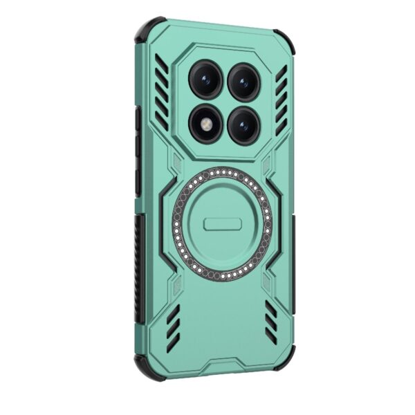 Xiaomi Redmi Note 15 Pro+ 5G Butterfly Armor MagSafe Magnetic Ring Shockproof Light Green-Θήκη Σκληρή