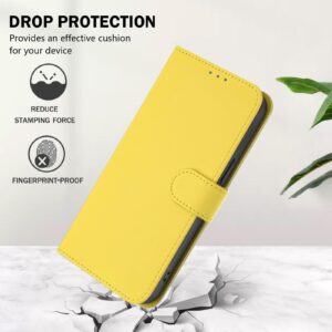 Xiaomi Redmi Note 15 Pro 5G Skin Feel Solid Color Leather with Lanyard Lemon Yellow-Θήκη Βιβλίο