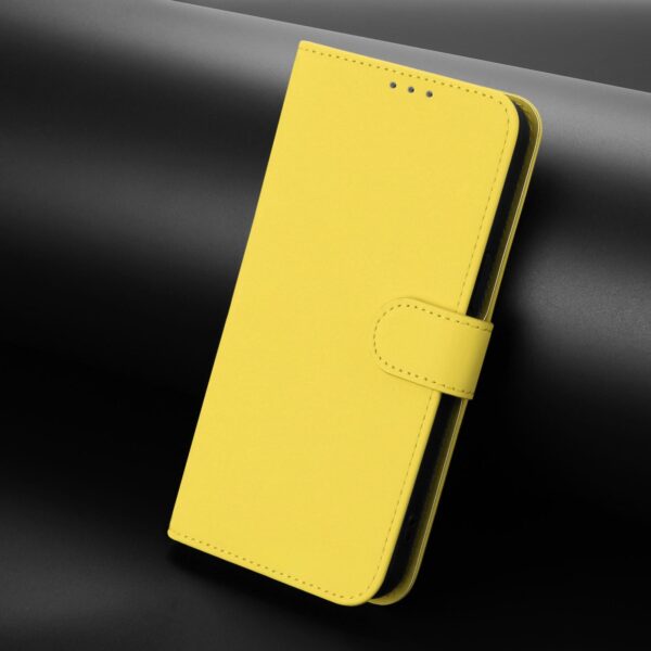 Xiaomi Redmi Note 15 Pro 5G Skin Feel Solid Color Leather with Lanyard Lemon Yellow-Θήκη Βιβλίο