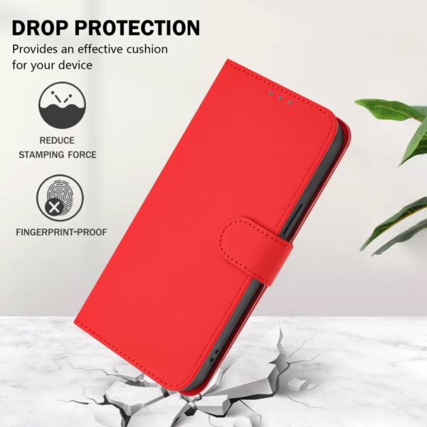 Xiaomi Redmi Note 15 Pro 5G Skin Feel Solid Color Leather with Lanyard Red-Θήκη Βιβλίο