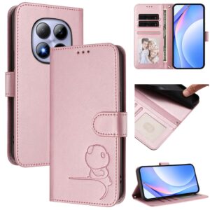 Xiaomi Redmi Note 15 Pro 5G Litter Panda Embossing RFID Leather with Lanyard Pink-Θήκη Βιβλίο