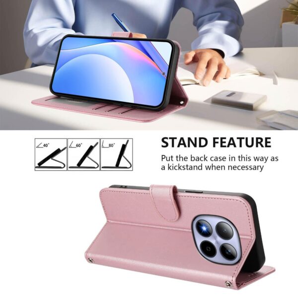 Xiaomi Redmi Note 15 Pro 5G Litter Panda Embossing RFID Leather with Lanyard Pink-Θήκη Βιβλίο