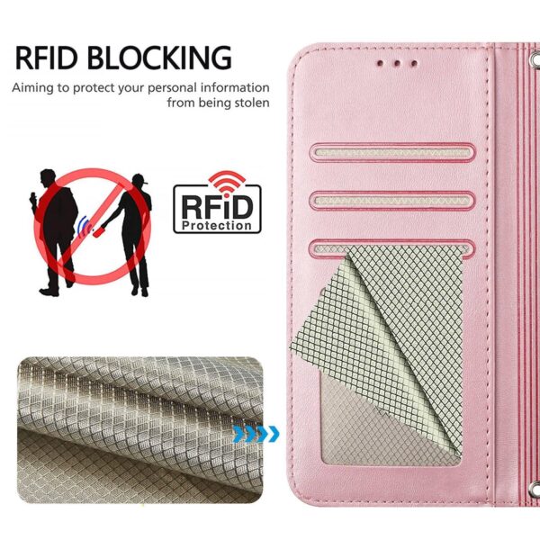 Xiaomi Redmi Note 15 Pro 5G Litter Panda Embossing RFID Leather with Lanyard Pink-Θήκη Βιβλίο