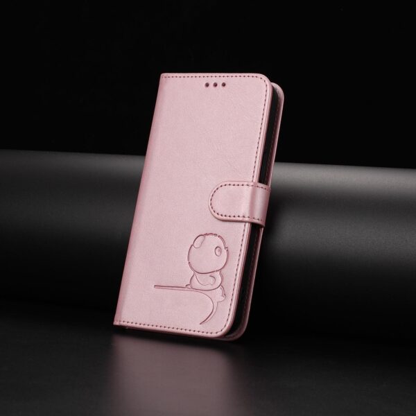 Xiaomi Redmi Note 15 Pro 5G Litter Panda Embossing RFID Leather with Lanyard Pink-Θήκη Βιβλίο