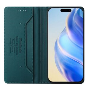 Xiaomi Redmi Note 15 Pro 5G Dual-Folded Magnetic Suction RFID Leather Dark Green-Θήκη Βιβλίο