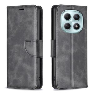 Binfen Xiaomi Redmi Note 15 5G Lambskin Texture Pure Color Flip Leather Black-Θήκη Βιβλίο