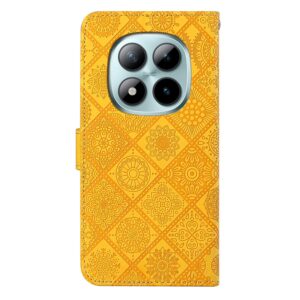 Xiaomi Redmi Note 15 Pro 5G Ethnic Style Embossed Pattern Leather Yellow-Θήκη Βιβλίο