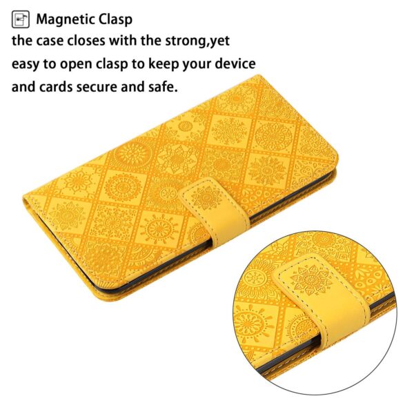 Xiaomi Redmi Note 15 Pro 5G Ethnic Style Embossed Pattern Leather Yellow-Θήκη Βιβλίο