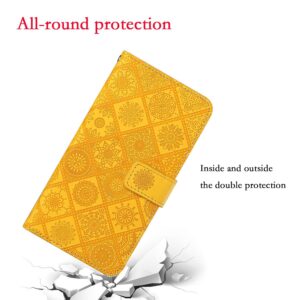 Xiaomi Redmi Note 15 Pro 5G Ethnic Style Embossed Pattern Leather Yellow-Θήκη Βιβλίο
