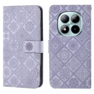 Xiaomi Redmi Note 15 Pro 5G Ethnic Style Embossed Pattern Leather Purple-Θήκη Βιβλίο
