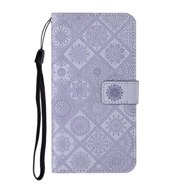 Xiaomi Redmi Note 15 Pro 5G Ethnic Style Embossed Pattern Leather Purple-Θήκη Βιβλίο