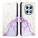 Xiaomi Redmi Note 15 4G / 5G PT003 Marble Pattern Flip Leather White Purple-Θήκη Βιβλίο
