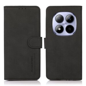 Khazneh Xiaomi Redmi Note 15 Pro 4G Matte Texture Leather Black-Θήκη Βιβλίο