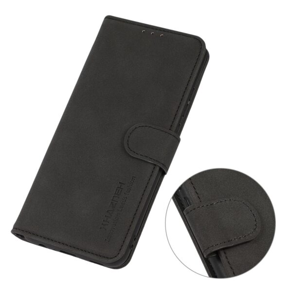 Khazneh Xiaomi Redmi Note 15 Pro 4G Matte Texture Leather Black-Θήκη Βιβλίο