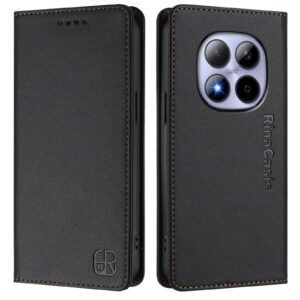 Xiaomi Redmi Note 15 Pro 5G Dual-Folded Magnetic Suction RFID Leather Black-Θήκη Βιβλίο