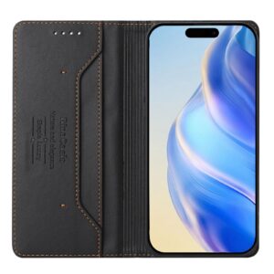 Xiaomi Redmi Note 15 Pro 5G Dual-Folded Magnetic Suction RFID Leather Black-Θήκη Βιβλίο