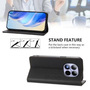 Xiaomi Redmi Note 15 Pro 5G Dual-Folded Magnetic Suction RFID Leather Black-Θήκη Βιβλίο