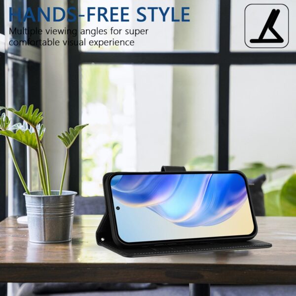 Xiaomi Redmi Note 15 Pro+ 5G/Poco M8 Pro 5G Honeycomb Embossing RFID Leather Black-Θήκη Βιβλίο