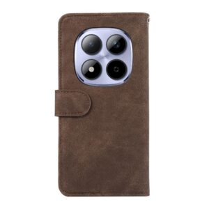 Abeel Xiaomi Redmi Note 15 Pro+ 5G Color Block Magnetic RFID Leather Brown Blue-Θήκη Βιβλίο