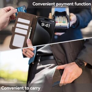 Abeel Xiaomi Redmi Note 15 Pro+ 5G Color Block Magnetic RFID Leather Brown Blue-Θήκη Βιβλίο