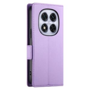 Xiaomi Redmi Note 15 Pro 4G Side Buckle Magnetic Frosted Leather Purple-Θήκη Βιβλίο