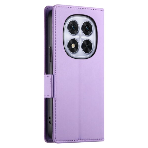 Xiaomi Redmi Note 15 Pro 4G Side Buckle Magnetic Frosted Leather Purple-Θήκη Βιβλίο