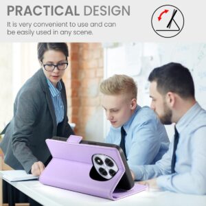 Xiaomi Redmi Note 15 Pro 4G Side Buckle Magnetic Frosted Leather Purple-Θήκη Βιβλίο