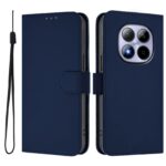 Xiaomi Redmi Note 15 Pro 5G Skin Feel Solid Color Leather with Lanyard Navy Blue-Θήκη Βιβλίο