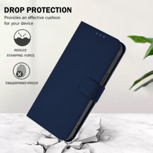 Xiaomi Redmi Note 15 Pro 5G Skin Feel Solid Color Leather with Lanyard Navy Blue-Θήκη Βιβλίο