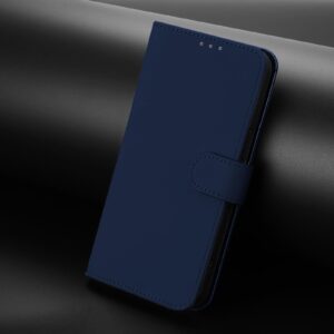 Xiaomi Redmi Note 15 Pro 5G Skin Feel Solid Color Leather with Lanyard Navy Blue-Θήκη Βιβλίο